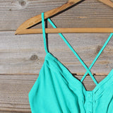 Sweet Nectar Romper in Sea: Alternate View #2