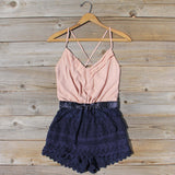 Sweet Nectar Romper in Dusty Rose: Alternate View #1