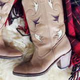 Sweet Stitch Vintage Boots: Alternate View #2