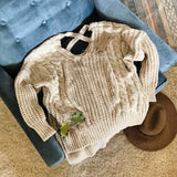 Sweet Strap Back Sweater: Alternate View #1