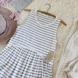 Sweet Stripe Layering Tank in Gray: Alternate View #2