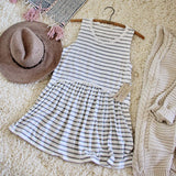 Sweet Stripe Layering Tank in Gray: Alternate View #1