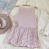 Sweet Stripe Layering Tank in Rose: Alternate View #4