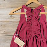 Sweet Thicket Ruffle Top in Wine: Alternate View #3