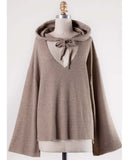 Sweet Tie Sweatshirt in Taupe: Alternate View #2