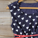 The Sweetheart Dress in Navy: Alternate View #2