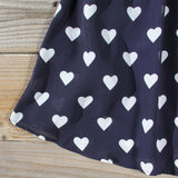 The Sweetheart Dress in Navy: Alternate View #3