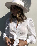 Sweetheart Eyelet Blouse: Alternate View #1