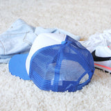 Sweet Trucker Hat in Blue: Alternate View #3