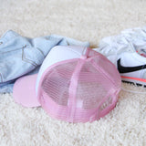 Sweet Trucker Hat in Pink: Alternate View #3