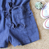 Sweetly Olive Romper in Navy: Alternate View #3