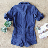 Sweetly Olive Romper in Navy: Alternate View #4