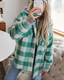 Sweet Mint Plaid Jacket: Alternate View #2