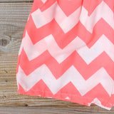 Sweetvine Chevron Romper in Pink: Alternate View #3