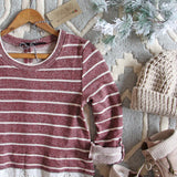 Swiftwater Lace Top in Wine: Alternate View #2