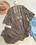 Tainted Rose Lace Duster: Alternate View #3