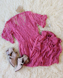 Tainted Rose Lace Maxi Dress in Dusty Rose: Alternate View #4
