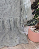 Tainted Rose Lace Top in Sage: Alternate View #4