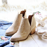 Talia Stitch Booties in Sand: Alternate View #3