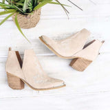 Talia Stitch Booties in Sand: Alternate View #5