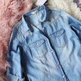 The Tanner Denim Shirt in Medium Wash: Alternate View #2