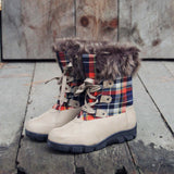 Tartan Flurries Snow Boots in Smoke: Alternate View #1