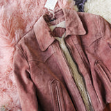 Vintage Mauve Suede Coat: Alternate View #2