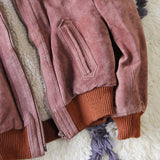 Vintage Mauve Suede Coat: Alternate View #3