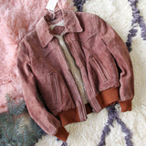 Vintage Mauve Suede Coat: Alternate View #1