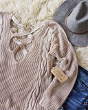 The Alex Sweater in Sand: Alternate View #3