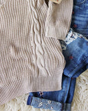 The Alex Sweater in Sand: Alternate View #4