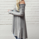 The Bailey Tunic Tee in Gray: Alternate View #2