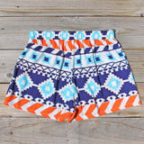 The Billy Native Shorts in Blue: Alternate View #3
