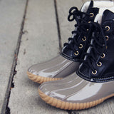 The Cozy Duck Boot in Black: Alternate View #2