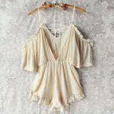 The Drifter Romper in Cream: Alternate View #4