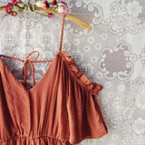 The Drifter Romper in Rust: Alternate View #2