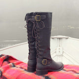 The Everett Lace Back Boots: Alternate View #1