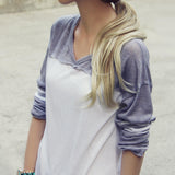The Fenley Tee in Gray: Alternate View #2