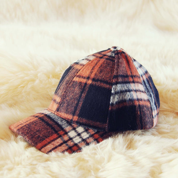 The Fireside Plaid Hat in Rust: Featured Product Image