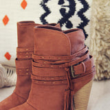 The Goldie Booties in Cognac: Alternate View #2