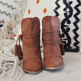 The Goldie Booties in Cognac: Alternate View #3