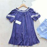 Harlow Embroidered Tunic in Navy: Alternate View #3