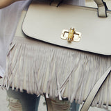 Honey Hush Fringe Tote in Cream: Alternate View #3