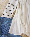 The James Top in White: Alternate View #4