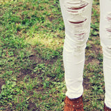 The Joey Destructed Skinny Jean: Alternate View #4