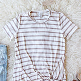 The Knot Tee in Taupe: Alternate View #2