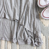 Lola T-Shirt Tunic Dress in Gray: Alternate View #3