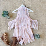 The Mick Lace Romper in Pink: Alternate View #4