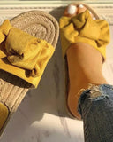 Mimi Slide Sandals in Mustard: Alternate View #1