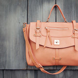 The Nash Tote in Peach: Alternate View #2